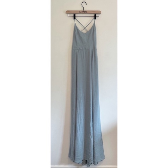 SMYM Godshaw Goddess Maxi Dress Silver Sage Green - Picture 4 of 5